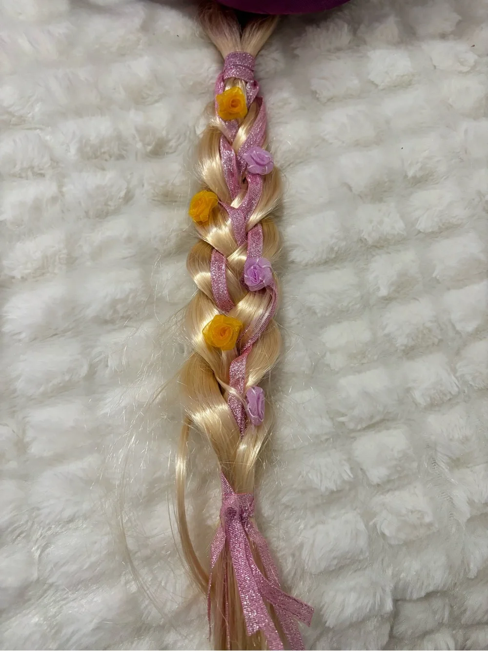 Disney Parks Rapunzel Hat with Braid Purple